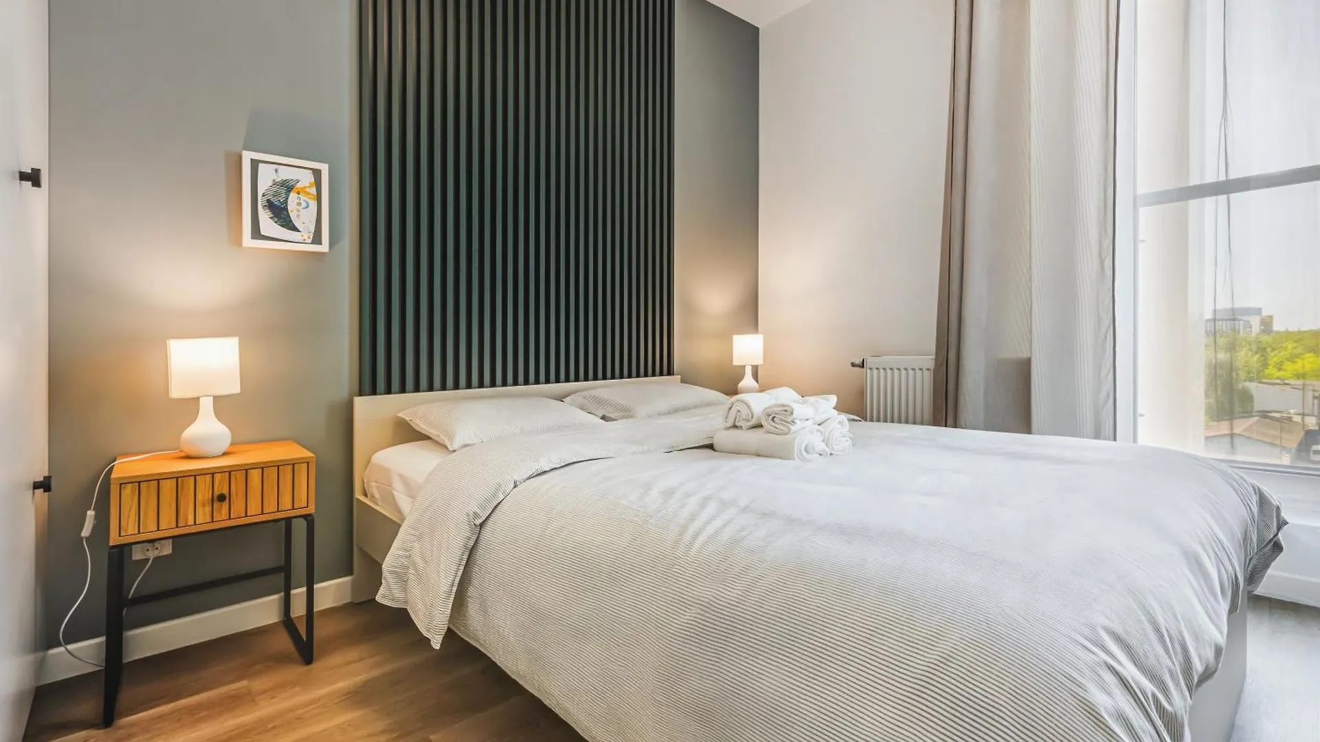 Lägenhet Komfortowy Apartament Z Balkonem I Parkingiem Wrocław Polen